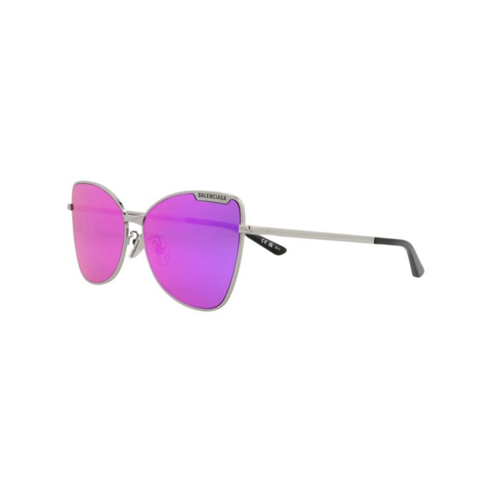Balenciaga Cat Eye-Frame Metal Sunglasses Silver Womens - Picture 2 of 6